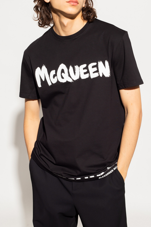 【送料&関税込】Alexander McQueen Graphic Printed Crewneck T Alexander McQueen Sweatshirt - MUSKO STORE